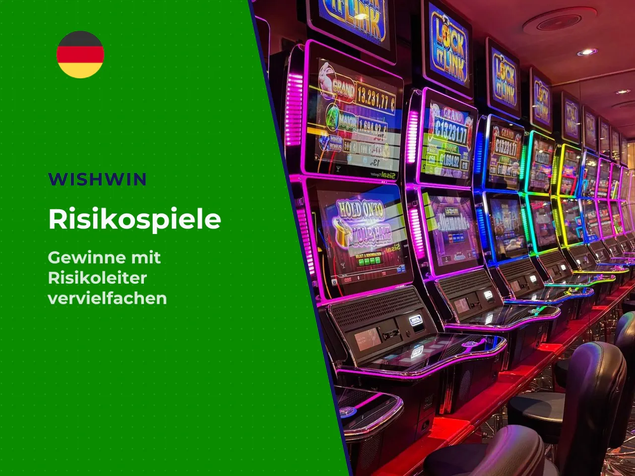 Risiko-Funktion und All Pay Feature. Nach