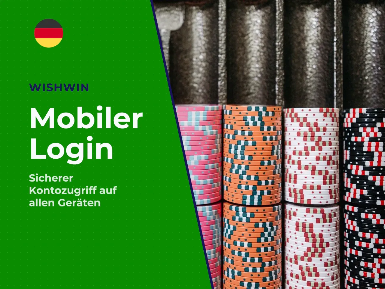 WishWin Login auf Mobilgeräten. Der mobile