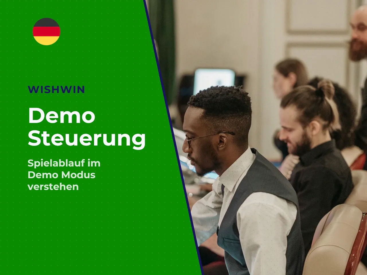 Benutzeroberfläche und Steuerung im Demo-Modus. Der