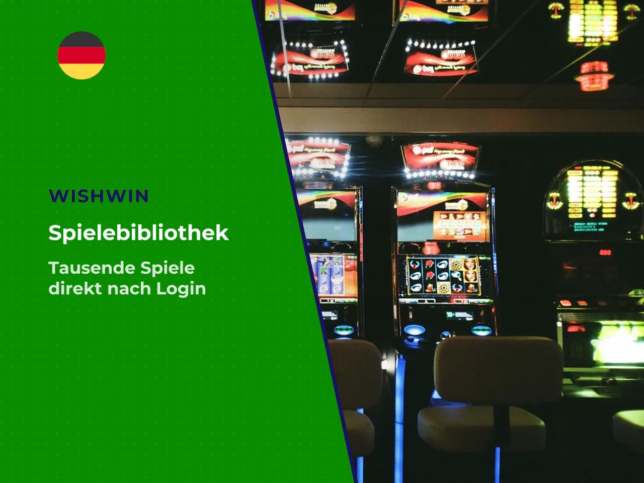 Spiele und Live-Casino nach dem Login