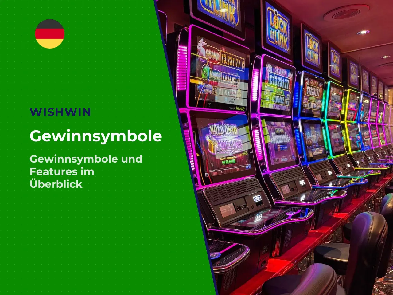 4 Symbole, Wilds und Gewinntabelle. Die