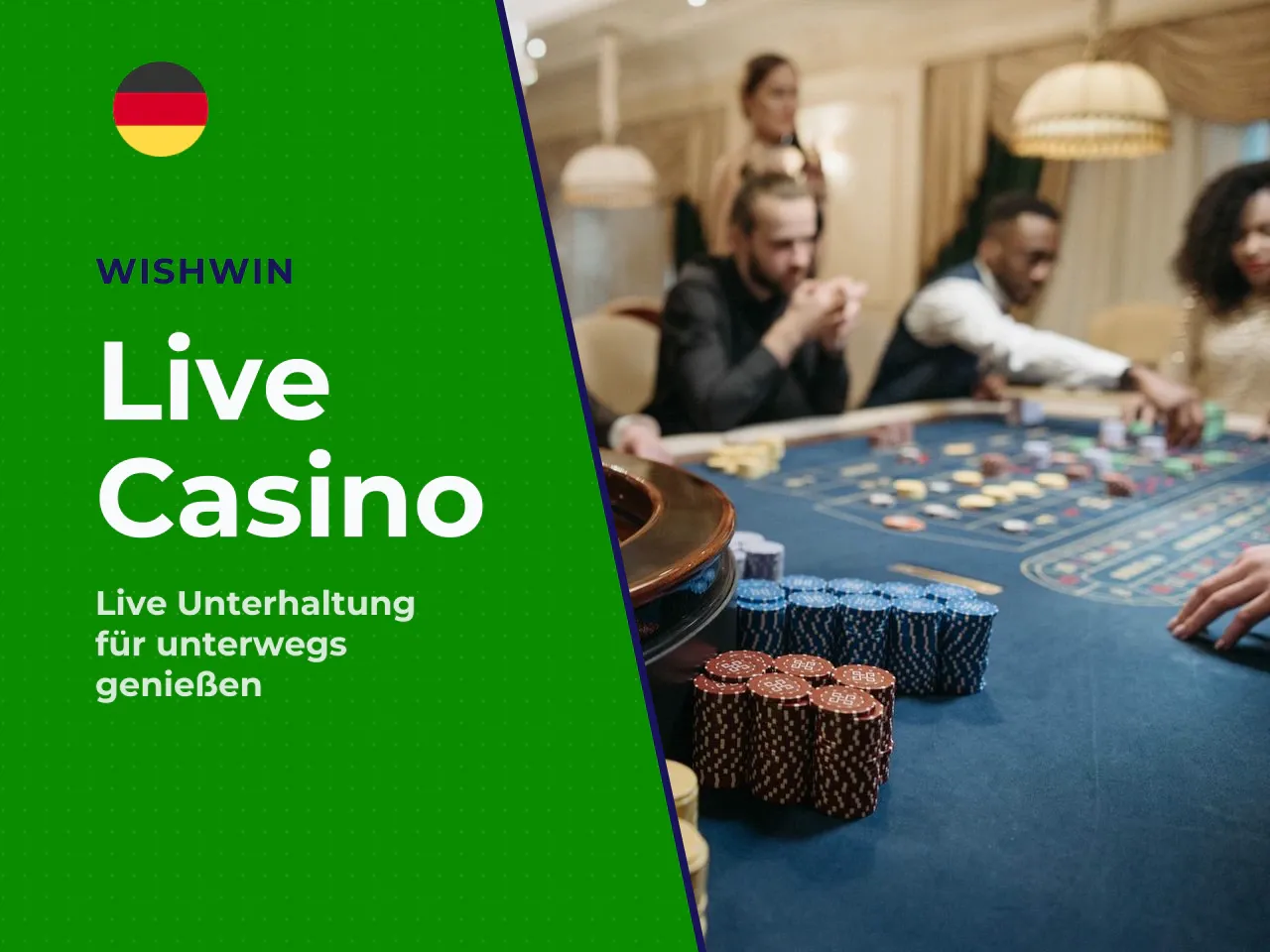 Spielen im Live Casino auf mobilen