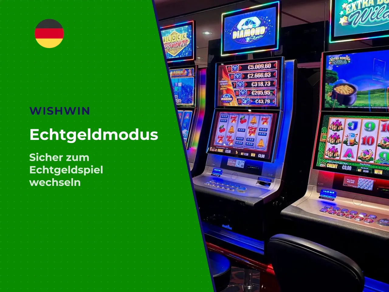 Vom Demo-Modus zum Echtgeldspiel wechseln. Wer
