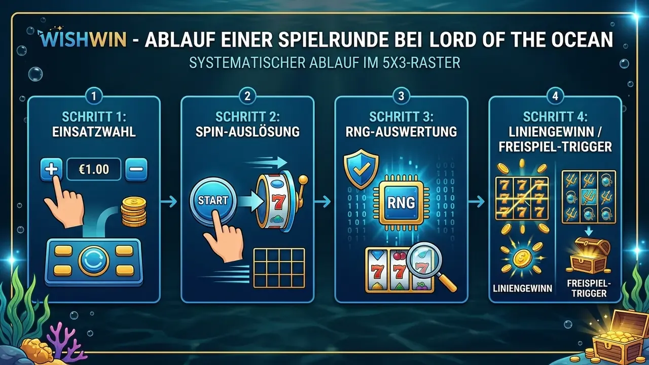 Lord of the Ocean Ablauf einer Spielrunde