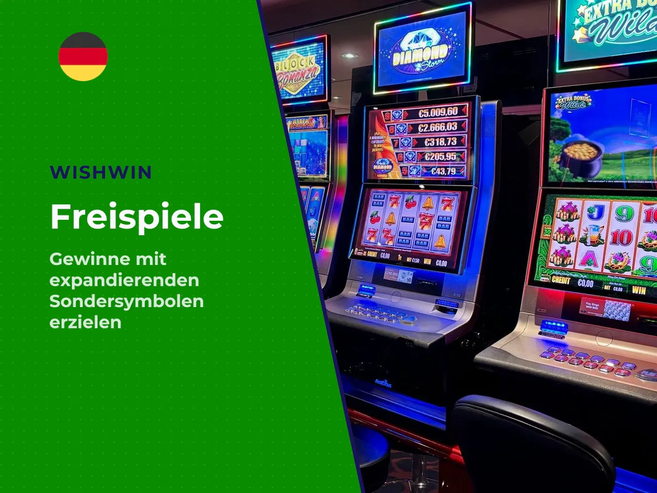 Freispiele und expandierende Symbole. Das Hauptfeature