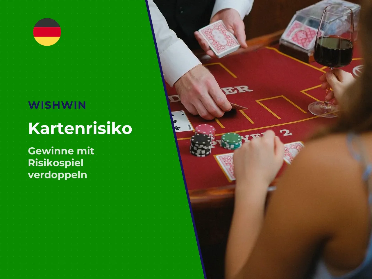 Das Karten-Risiko Gamble-Feature im Detail. In