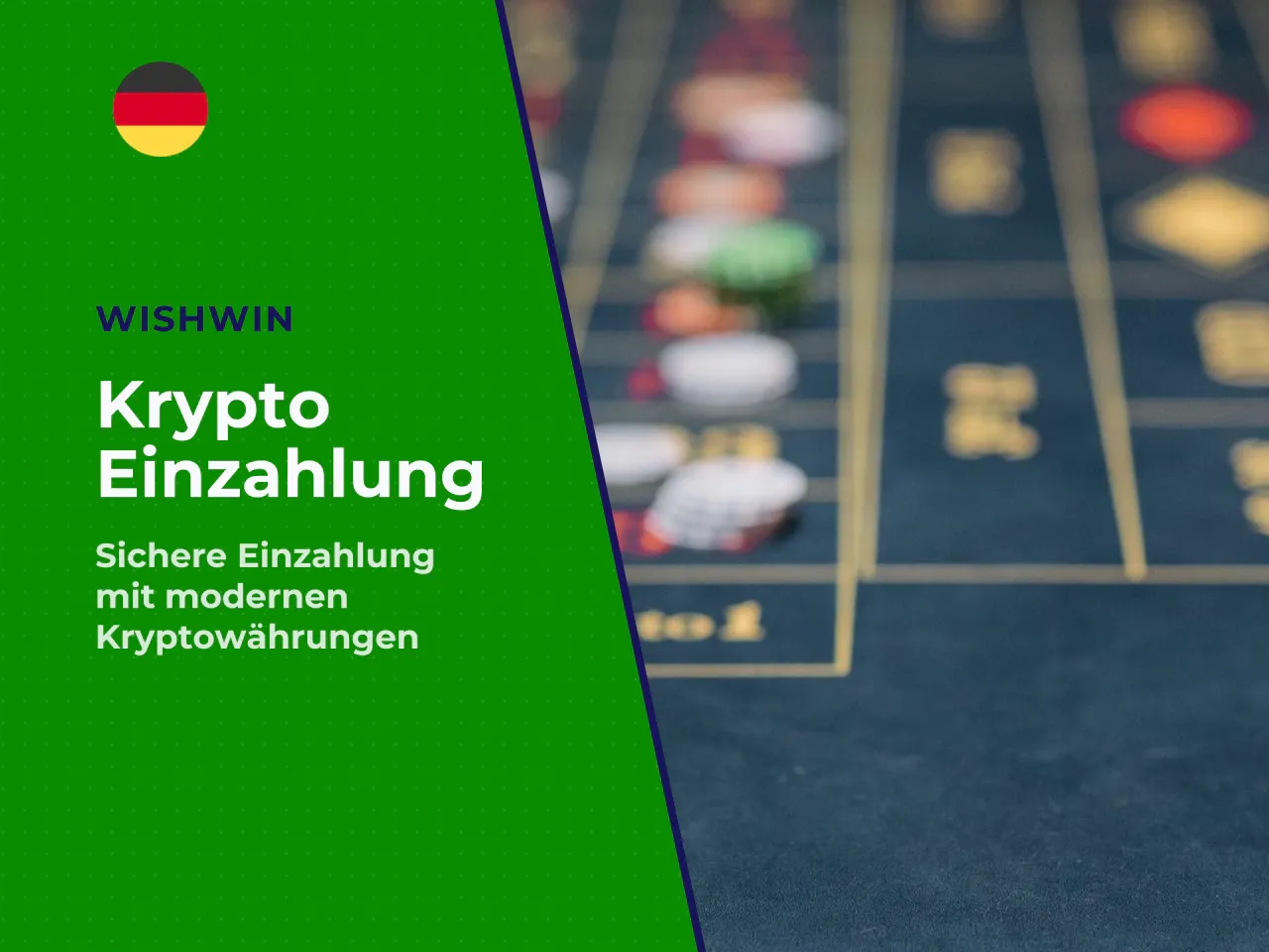 Kryptowährungen bei Wishwin einzahlen. Wishwin akzeptiert