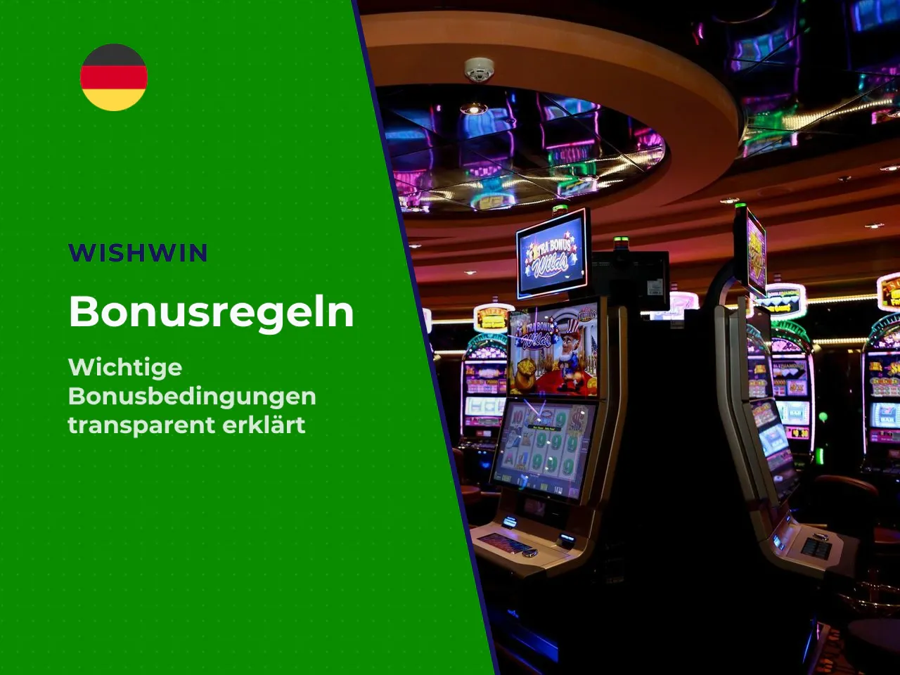 Bonusbedingungen vor dem Spielen prüfen. Aktionen