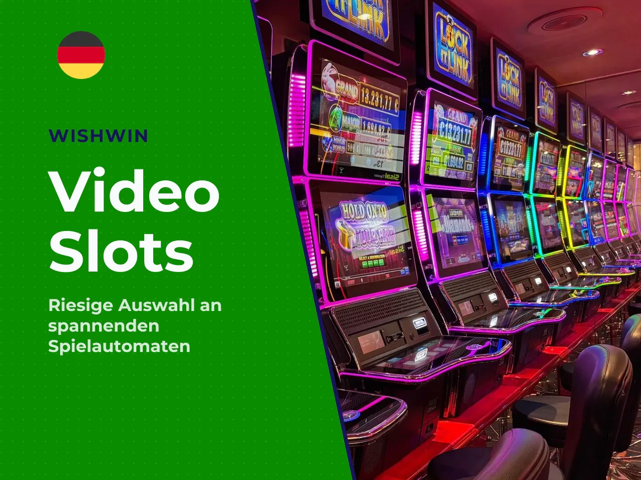 Spielautomaten, Megaways und progressive Jackpots. Die