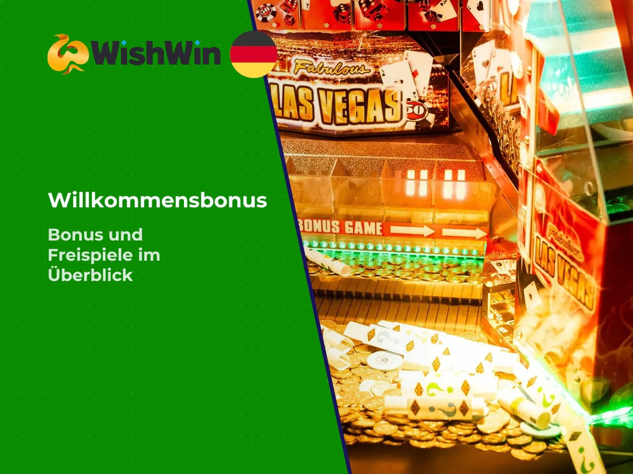 WishWin Bonus und Freispiele Bedingungen vor